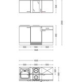 Flex-Well Majhna Kuhinja Z Aparati Wito, Bela | Shoptok.si