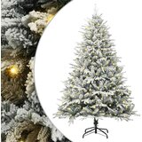  Umjetna božićna jelka s lampicama Zelena 180 cm PVC i PE | shoptok.hr