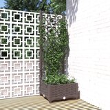  Vrtna sadilica s rešetkom smeđa 40 x 40 x 121,5 cm PP | shoptok.hr