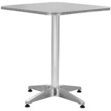  Vrtni stol srebrni 60 x 60 x 70 cm aluminijski | shoptok.hr