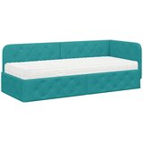  Kutni okvir kreveta Tirkizna 80 x 200 cm Baršun | shoptok.hr