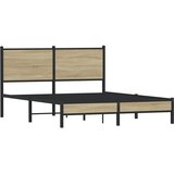 Metalni okvir kreveta bez madraca boja hrasta sonome 140x200 cm | shoptok.hr