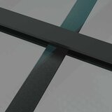  Unutarnja vrata 102,5x201,5 cm crna od ESG stakla i aluminija | Eponuda.ba