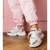 Gemre White sneakers on a chunky sole with rhinestones Albis | shoptok.hr