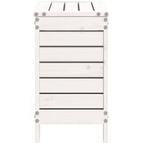  Vrtni tabure bijeli 62 x 31,5 x 52 cm od masivne borovine | shoptok.hr