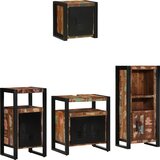 vidaXL Komplet pohištva za kopalnico 4 pcs Trden recikliran les Cene