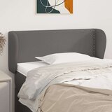  Uzglavlje s ušima sivo 103x23x78/88 cm od umjetne kože Cijene