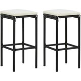  3-dijelni vrtni barski set s jastucima crni | Eponuda.com