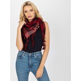 Fashion Hunters Women's red scarf with fringes | shoptok.hr