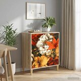  Komoda GENNEP Print ljiljana 66 x 36,5 x 75 cm Sonoma | shoptok.hr