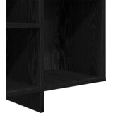 vidaXL Strani šal s polico Črni hrast 120 x 30 x 75 cm Konstruiran les | Shoptok.si