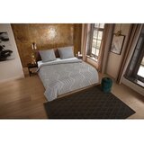 Good Morning Siva/rjava enojna/podaljšana posteljnina iz mikrovlaken 140x220 cm Pure Zigzag – | Shoptok.si