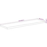 vidaXL Stenska polica 60x20x2,5 cm pravokotna akacija naraven rob | Shoptok.si