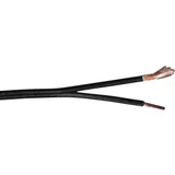 Zvučnički kabel 2 x 0.75 mm² Crna 10460911 100 m
