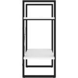 Ormarić za knjige 2 razine bijeli 60x30x70 cm konstruirano drvo | shoptok.hr