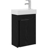 vidaXL Kopalniška omarica s tapo Črni hrast 40,5 x 22,5 x 62 cm, (5000245341) | Shoptok.si
