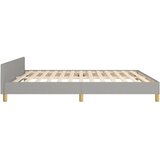  Okvir za krevet bez madraca svjetlosivi 160 x 200 cm od tkanine | shoptok.hr