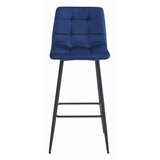  ARCETO Barski Stolac - Tamnoplavi Baršun / Crne Noge x 1 | shoptok.hr