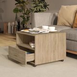  Stolić za kavu boja hrasta 55x55x40 cm konstruirano drvo | shoptok.hr