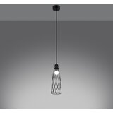 Sollux SL.1165 - visilica na sajli suba 1xE27/15W/230V crna | Eponuda.com