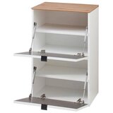 Voleo viseča omara za čevlje bela, hrast artisan | Shoptok.si
