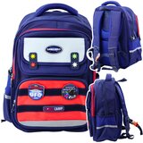Školski ruksak Space 38x28x19cm - tamno plavi/crveni | Shoptok.si