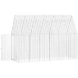  Kavez za zečeve Srebrno 300 x 100 x 210 cm Cinkani čelik | shoptok.hr