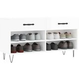 vidaXL regal za čevlje visok sijaj bel 102x35x55 cm inženirski les | Shoptok.si