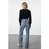 Trendyol Blue More Sustainable High Waist Wide Leg Jeans | shoptok.hr