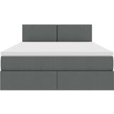  Krevet s madracem i skladištem Tamno siva 140 x 190 cm | shoptok.hr