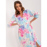 RUE PARIS Dress-WN-SK-704-1.10X-light blue | Shoptok.si