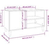 Ormarić za ploče boja hrasta 84,5x38x48 cm konstruirano drvo | shoptok.hr