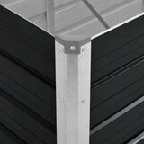  Povišena vrtna gredica antracit 320x80x77 cm pocinčani čelik | shoptok.hr