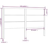  Posteljno vzglavje črno 126x4x100 cm trdna borovina, (20645782) | Shoptok.si