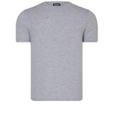 Dewberry T8569 BIKE COLLAR MENS T-SHIRT-PLAIN GREY Cene