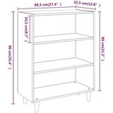  Komoda siva sonoma 69,5x32,5x90 cm konstruiran les, (20654343) | Shoptok.si