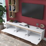 Kalune Design Bijeli/u prirodnoj boji TV set u dekoru oraha 180x49 cm Linh – | shoptok.hr