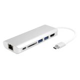 Red "adapter USB 3.0 tip C (Muški) na 2x USB 3.0 (Ženski),HDMI (Ženski),RJ-45 (Ženski),USB tip C (Ženski) siva" | Eponuda.com