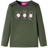  Dječja majica dugih rukava kaki 104 | shoptok.hr