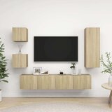  5-dijelni set TV ormarića boja hrasta sonome od iverice Cijene