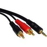 Fast Asia Kabl audio 3.5mm - 2xRCA 1.5m crni