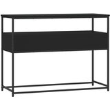  Konzolni stol crni 100 x 40 x 75 cm od konstruiranog drva | shoptok.hr