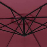  Konzolni suncobran s aluminijskom šipkom 350 cm bordo | shoptok.hr
