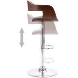  Barski stolček vezan les in sivo blago, (20817418) | Shoptok.si