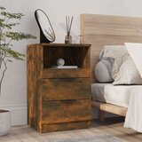  Noćni ormarići 2 kom boja dimljenog hrasta konstruirano drvo | shoptok.hr