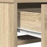  Toaletni stol s LED svjetlima u Sonoma hrastu 50x41x135 cm | shoptok.hr