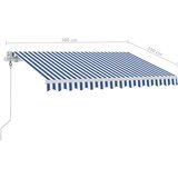  Prostostoječa avtomatska tenda 300x250 cm modra/bela, (20728724) | Shoptok.si