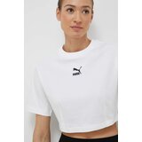 Puma Bombažna kratka majica bela barva | Shoptok.si