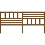  Posteljno vzglavje medeno rjavo 206x4x100 cm trdna borovina, (20644034) | Shoptok.si