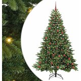 vidaXL Umestno božično drevo med 300 LED Zelena 210 cm PE in PVC, (5000067673) | Shoptok.si